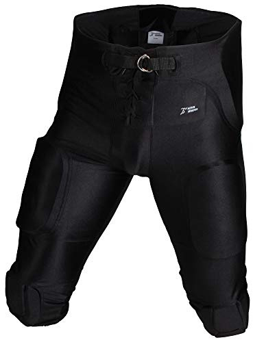Active Athletics All In One Gamehose Spandex 7 Pads, Football Padded Pant - schwarz M