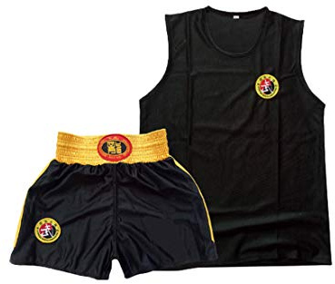 Inlägg barn Sanda kläder pojkar och flickor vuxna boxar set boxing shorts muay thai kläder kampsport träning bära sportkläder
