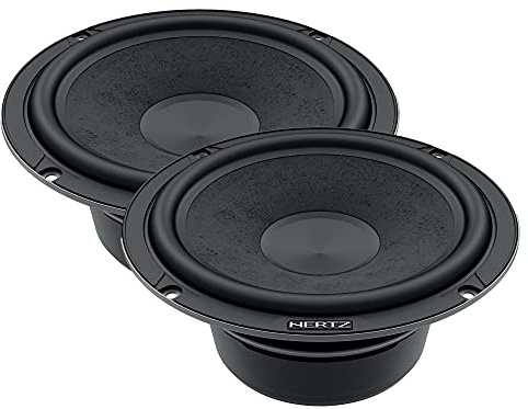 Hertz C 165 L - Coppia di woofer 16,5 cm per impianti audio auto, Potenza di picco 240W, Cono in carta non pressata