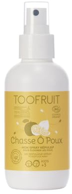 TOOFRUIT Bio Anti-Läuse Präventivspray Apfel-Zitrone gegen Läuse, 125 ml
