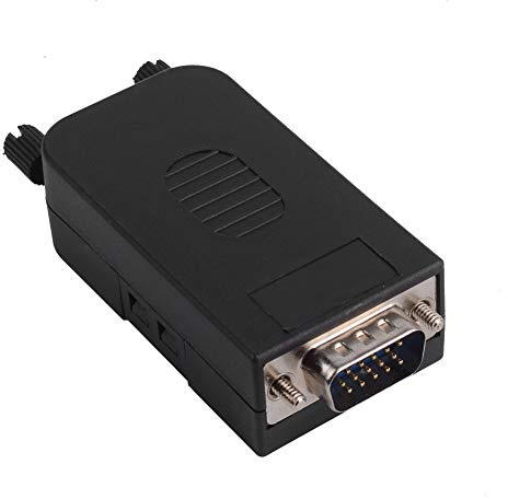 euroharry DB15 VGA-Stecker D-SUB 3-reihiger 15-poliger | Breakout-Anschluss