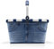 reisenthel carrybag Jeans 2 - Stabiler Einkaufskorb mit viel Stauraum und praktischer Innentasche – Elegantes und wasserabweisendes Design
