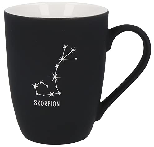 Spruchreif Tazza morbida con incisione su entrambi i lati Scorpione | Regali zodiacali | Tazza con segno zodiacale Scorpione