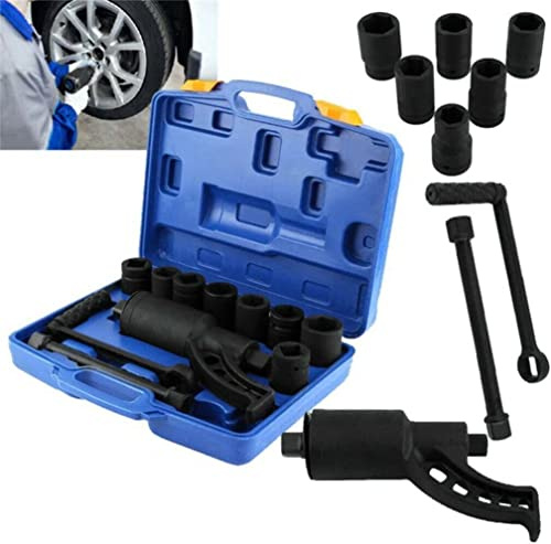 TANIASHOP Moltiplicatore di Forza Chiave Svita Bulloni con 7 Bussole Per Ruote Camion Furgoni Trattori Veicoli Pesanti in Valigetta