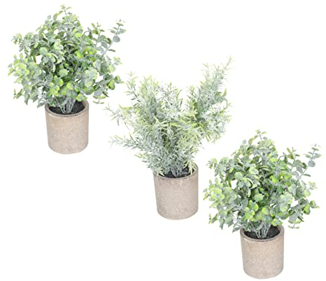 Yardenfun 3stücke Künstlicher Bonsai Gefälschter Topfbonsai Bonsaiimitatornamente Künstliches Grün Schreibtischschmuck Simulationstopfpflanze Grünemodekor Für Haus Und Büro