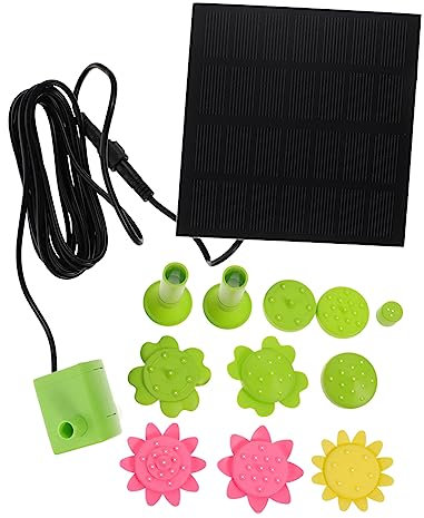 BESPORTBLE 1set Solar Powered Petal Designed Fountain Pump for Garden Bird Bath and Outdoor Decor Energy-Saving Water Feature Automatic and Unique Design
