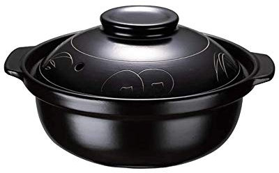 Sopa de cerámica cazuela con tapa,sopa china/arcil Olla de cocción lenta grande y redonda con dos asas y tapa(1.96L)