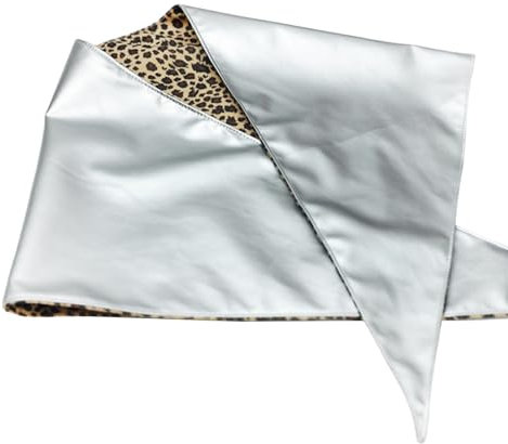 PEILINZE Kopftuch, Dreieckstuch, Kopftuch, Bandana, Kopftuch, Polyurethan, wendbar, Futuristen für Erwachsene, kreative kantige Kopfbedeckung, Foto-Requisiten