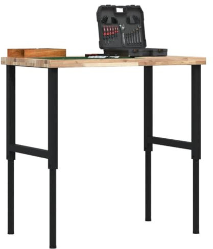 Furniture Select-Werkbank, 100 x 60 x (73-99,5) cm, Massivholz, Akazie, rechteckig
