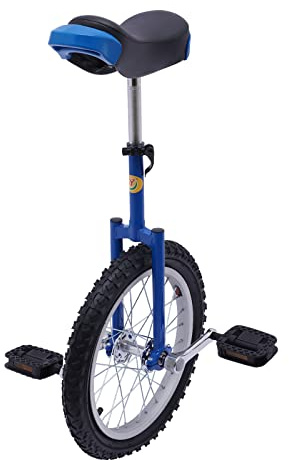 BIXIBIN 24 Inch Outdoor Unicycle for Adults,Adjustable Height,Anti-Slip Rubber Wheel Exercise for Balance Training and Fitness for Beginners and Professionals,176 lbs