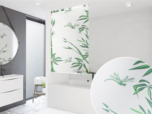 probath MAßANFERTIGUNG Basic DUSCHROLLO 16 Motive! DUSCHVORHANG LÄNGE UND BREITE NACH Wunsch! (Bambus, bis 180 cm Breite und bis 190 cm Länge)