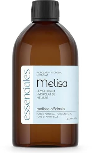 AGUA HIDROLATO DE MELISA 100% Puro y Natural | Refresca, Tonifica y Calma la Piel | Aroma Cítrico Suave | Ideal para Pieles Sensibles y Uso Aromático