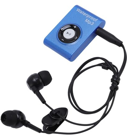 IPX8 Wasserdichter MP3 Player Für Schwimmen Und Sport, 8 GB Unterwasser Player Mit Kopfhörern, MP3 Player Mit Für Laufen Und Surftauchen (Blau)