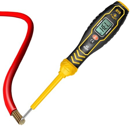 Penna Rilevatore Tensione | Rilevatore Circuiti di Precisione - Cacciavite Testatore 2-in-1 Senza Contatto con Display Digitale per Auto, Casa e Uso Industriale