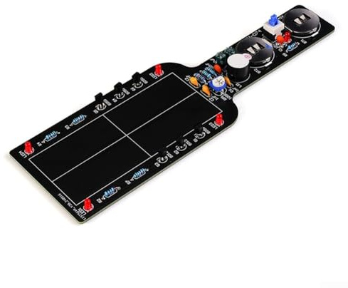 Honseadek Kit electrónico de detector de metales portátil con alarma de zumbador y luz LED para montaje de bricolaje, entretenimiento de juegos y aplicaciones de inspección de seguridad