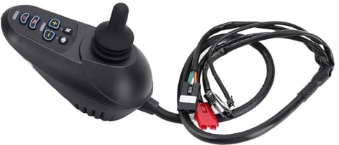 Fafeicy Elektrischer Rollstuhl-Joystick-Controller, Mobilitätsstuhl-Joystick-Controller Rollstuhl-Bremscontroller 24 V DC mit Hangpark-Anti-Rutsch-Übergeschwindigkeitsschutz