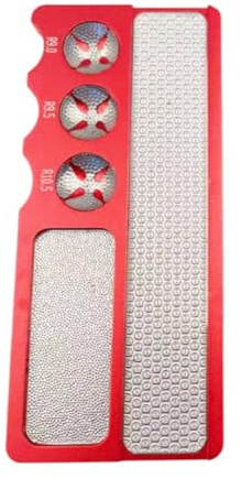 kowaku 2 Piezas Lima de Aluminio Multifunción Acabado Decorativo Tabla de Lija Aluminio Bricolaje Placa Abrasiva Decorativa, Rojo