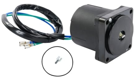 MIIWWOWO Kipp- und Trimmmotor 12V 200W, Kippen & Trim Motor für T40 T50 F40 F50 FT50, Schwarz