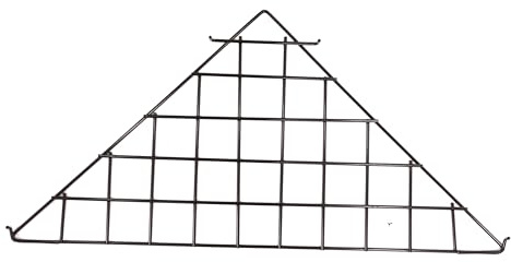 SSWBasics Triangle Black Wire Grid Shelf -- Set of 2