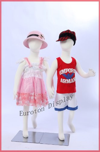 Eurotondisplay Euroton R4X2 2 X Kinderpuppen 95cm Flexible biegbare Körper Schaufensterpuppe Mannequin