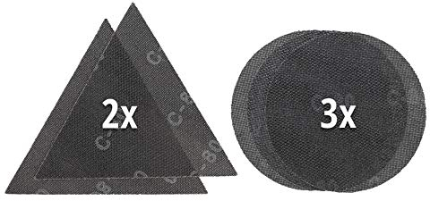 Original Einhell 5-Piece Sanding Mesh Set (Drywall Sander Accessories for Einhell Drywall Sanders TE-DW 225 X and TC-DW 225, Velcro Adhesion, Includes 4x P80, 1x P120)