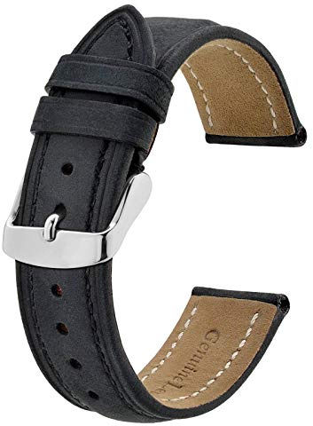 BISONSTRAP Uhrenarmband, Vintage Leder Ersatz Armband, Bandbreite-14mm 15mm 16mm 17mm 18mm 19mm 20mm 21mm 22mm 23mm 24mm