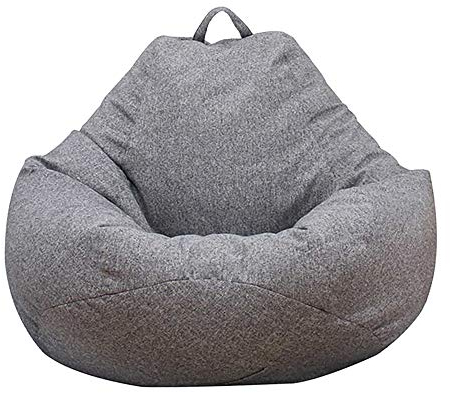 Ghopy Sittsäcksöverdrag päron (utan fyllning) för vuxna och barn, XXL (120 x 100 cm), jättesaccosäck av tyg, sittsäck för vardagsrum, för stor soffa, stor vilstol och vardagsrum, för inomhus- och