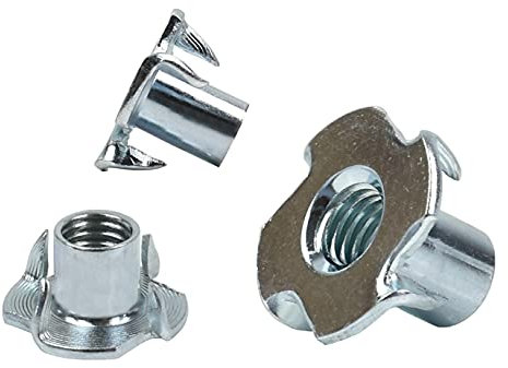 woplus Einschlagmuttern Einschlagspitzen 4 Spitzen Einschlaggewinde M10 x 13mm (100 Stück, M10 x 13mm)