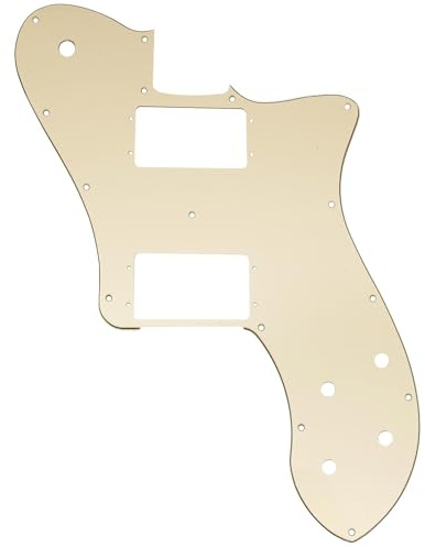 Musiclily Pro 15 Löcher Breite HH Schlagbrett Pickguard 3-lagig Crème | für Mexico Fender 72 Tele Deluxe Style E-Gitarre