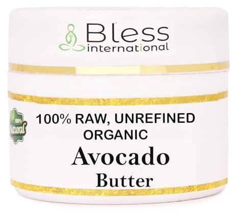 Organic Raw Avocado Butter 100% Pure,Natural & Unrefined| Skin Moisturizer For Face, Body & Hair| 4 OZ/115 GM Ivory/White Grade A | DIY Creams, Balms, Lotions, Soaps| Softens Dry & Tough Skin