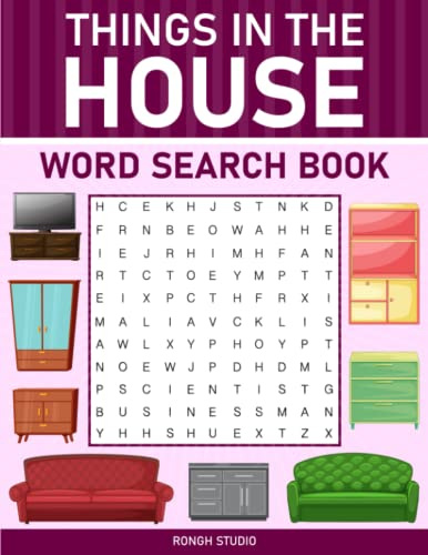 Things In The House Word Search Book: A Puzzle Book With Names Of Household Items