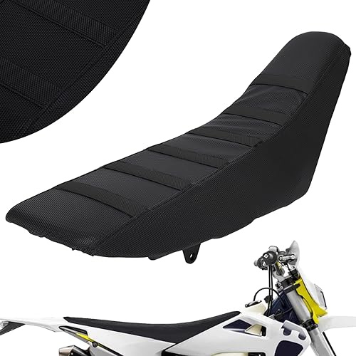 AnXin Funda de asiento de agarre universal para motocicleta de goma de piel suave para la mayoría de las motos de tierra como SX CRF KXF RM YZ YZF KLX 125 250 150 200 250 350 450 Dirt Pit Bike Off