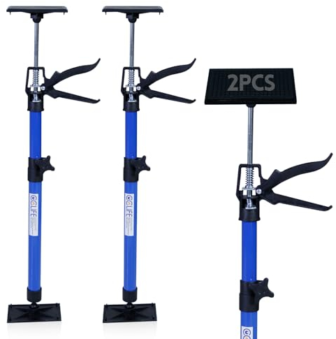 CCLIFE 2 pezzi Sostegno a Soffitto Puntello per solai Telescopico di Sostegno Carico Fino a 30 kg Lunghezza regolabile 50-115 cm