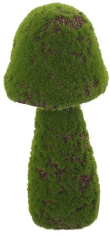 VANZACK Simulation Flocking Mushroom Figurine Vivid Garden Decor Realistic Model for Home Lawn Outdoor Charming Faux Mushroom Ornament for Showcase Display
