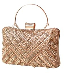 CORIOS Strasssteine Abendtasche für Frauen Strass Clutch Tasche Damen Klein Tasche Diamant Handtasche Elegante Schultertasche Bling Umhängetasche für Hochzeit Abschlussball Champagner