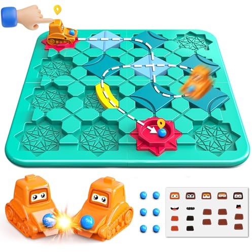 fygurso STEM Brettspiele, Puzzle Logik Strassenbauer Kinderspielzeuge, montessoriartige Gehirnknobelaufgaben für Vorschulkinder als Geburtstagsgeschenke für Kinder im Alter von 4-8 Jahren