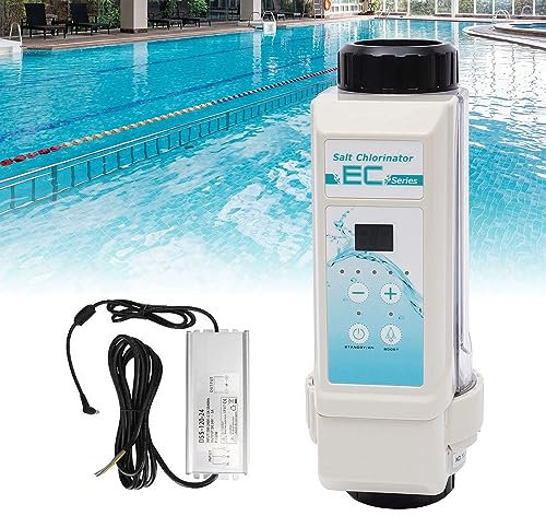 ZXNANA Salz-Chlorinator-System, Salz-Chlor-Generator, komplette Funktionen, Salzwasser-Pool-Chlor-Generator-System (8g/h 220V)