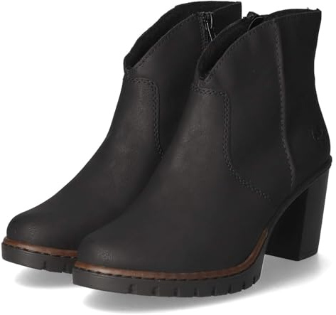 Rieker Y2553-00 Schlupfstiefel Synthetik Damen in schwarz - Gr. 41