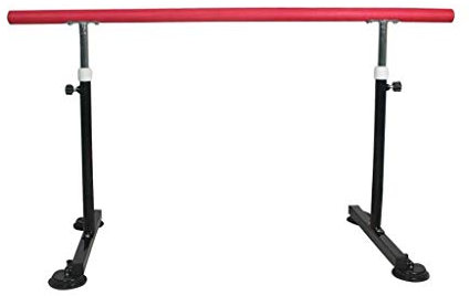 Ballettstange, tragbar für Zuhause, Ballettstange für Kinder, höhenverstellbar, mobil, freistehend, für Fitness, Praxis, Tanz, strapazierfähig, Tanzen, Dehnen, Ballett (Farbe: Rosa, Größe: 1 m)