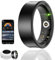 HPLSZCN Smart Ring, Fitness Tracker with Heart Rate, Blood Oxygen, Blood Pressure, Stress, Sleep Tracker, Step Tracker, 10ATM Waterproof, Compatible with iPhone and Android (Nero, 9)