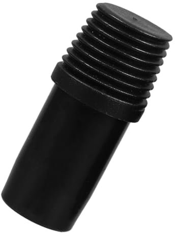 TOGEVAL Threaded Broom Handle Adapter with Telescoping Extension Pole Attachment Metal German Threaded End Replacement for Mop and Cleaning Tools for Household Use