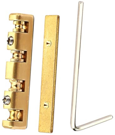 Mikinona Saitensättel Aus Metall Für Saiteninstrumente Ersatz-brückenmuttern Saitenzubehör Obersaitensättel Saitenstegsättel Und Robust Geräusche Verbessert Klang Und Sustain