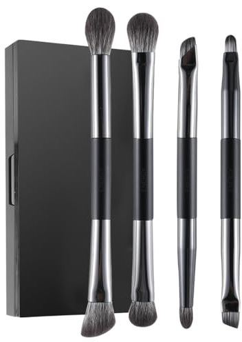Pinselset Makeup Professionelles 8 in 4 Lidschatten Make-Up Pinsel Pinselset Augen Portable Reise Make Up Pinsels Lidschatten Concealer Eyeshadow Schmink Pinsel
