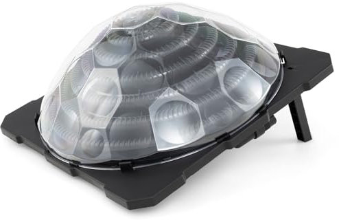 COSTWAY Solar Thermal Pool Heater Dome, Solar Heater Pool Heating System with Stands and Hose Connector, Inground Pool Warmer Equipment (58 x 58 x 32 cm)
