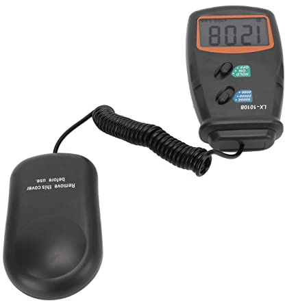 Ausla Luxmètre Numérique LX1010B, Photomètre de Haute Précision avec écran LCD, Plage de Mesure 0-500 000 Lux, Idéal pour Une Utilisation au Bureau et à l'école