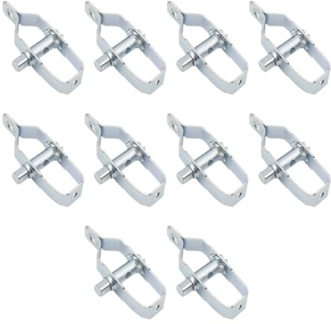 CEEYSEE 10 Stück Drahtspanner verzinkt Zaunspanner Drahtzaun Spanner Maschendrahtzaun Spanndraht für Garten Spanndraht Wildzaun Weidezaun Forstzaun Knotengeﬂechtzaun Seil Einstellen(Silber/XZQ-YS)