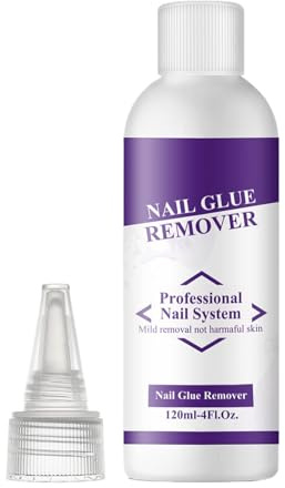 Rimozione Colla Per Unghie Gel Soluzione Rimuovi Colla per Unghie 120ml | Soluzione Pulizia Manicure Rapida Asciugatura Cura Quotidiana Ufficio Viaggio Donne
