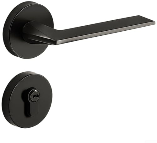 Serrure de porte intérieure magnétique silencieuse en alliage de zinc pour chambre à coucher, portes en bois avec dos de 58 mm, corps de serrure lisse à triple griffe, construction résistante à la