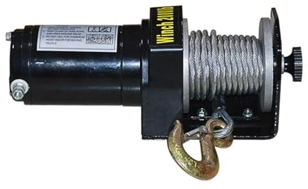 Verricello elettrico di auto-soccorso 2000 libbre 12 volt verricello for veicoli fuoristrada paranco