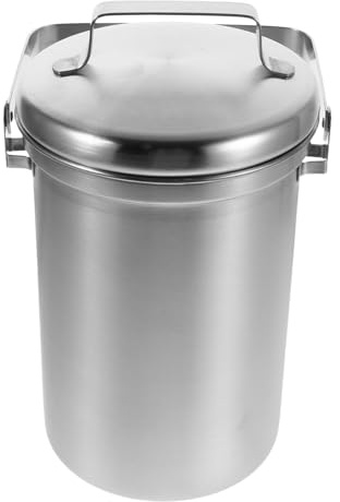 Homoyoyo Poubelle Compost Cuisine avec Couvercle Hermétique Composteur Intérieur Acier Inoxydable Seau Compost pour Recyclage Déchets Alimentaires